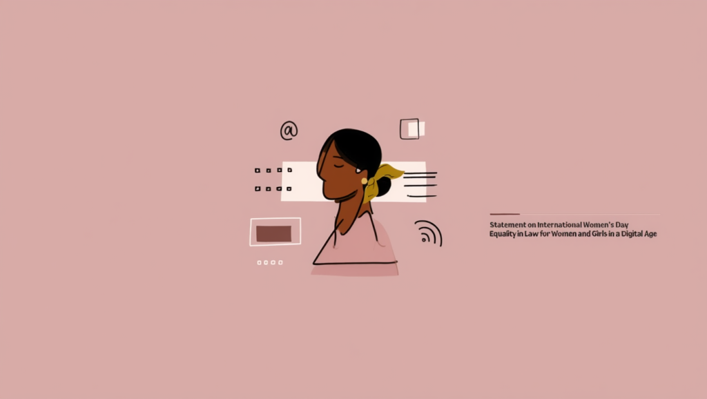 Statement on International Women’s Day – Equality in Law for Women and Girls in a Digital Age